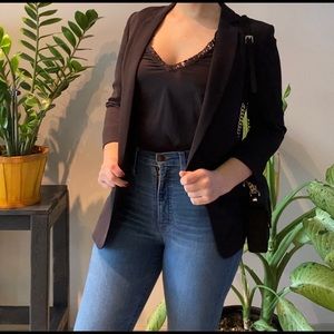 Black Boyfriend Blazer Express